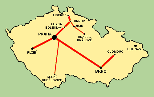 MAPA CESKE REPUBLIKY